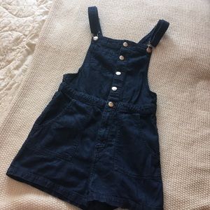 H&M Denim Bib Overall Shorts